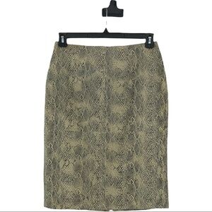 NWT Spiegel leather faux snake skin mini skirt, 8